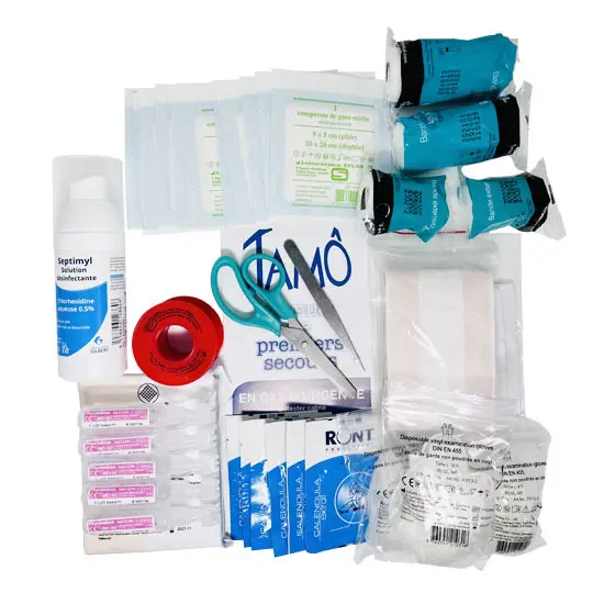 Recharge trousse de secours urgence 4 à 6 personnes