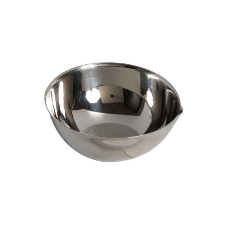 [497] CUPULE 80MM 165ML BEC FOND PLAT INOX