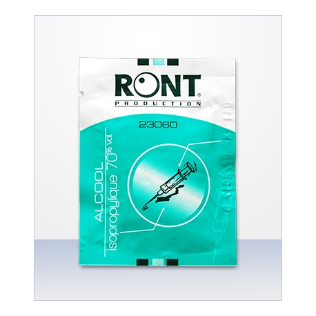 [289-G] SACHET DE 50 LINGETTES D'ALCOOL  