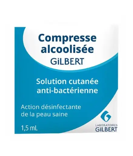 [290-G] SACHET DE 100 LINGETTES D'ALCOOL  70%