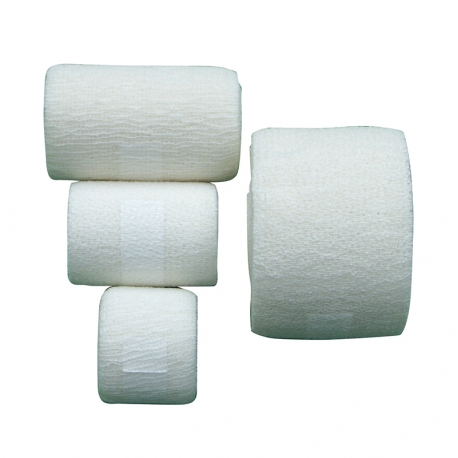[406] BANDE COHESIVE BLANCHE LEGERE 4M X 8CM