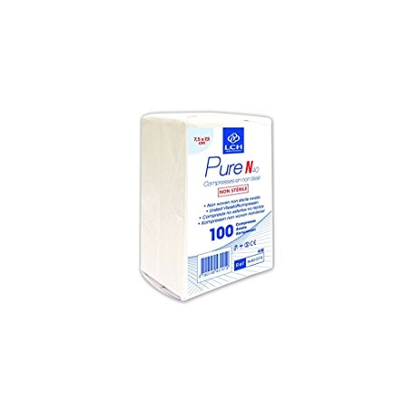 [33] Compresses en Non tissé non Stériles 7.5X7.5CM Boite de 100