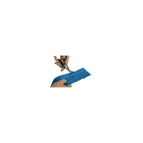 [183] PANSEMENT TISSU BLEU DETECTABLE A DECOUPER 8CM x 5M