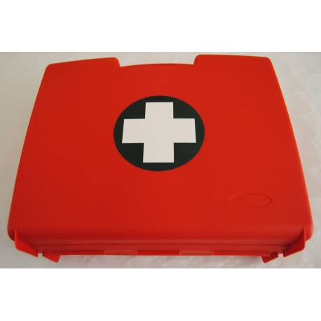 [99] TROUSSE DE SECOURS ROUGE VIDE  32 X 28 X 12