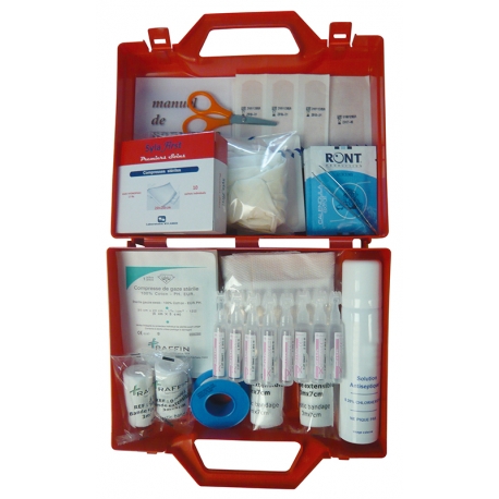 [379] TROUSSE  PLEINE 6 PERSONNES RIGIDE ROUGE