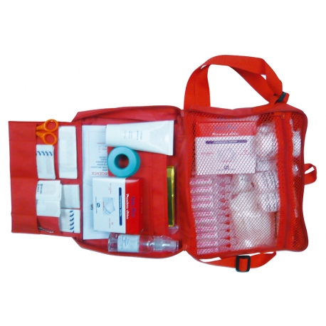[376] TROUSSE SOUPLE PLEINE 9 A 15 PERSONNES ROUGE