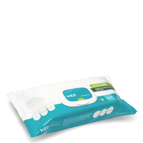 [329-GM] 100 Lingettes désinfectantes surface matériel